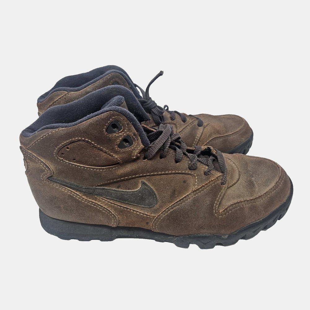 Vintage Nike Brown Suede Leather Hiking Shoes Womens Size 7.5